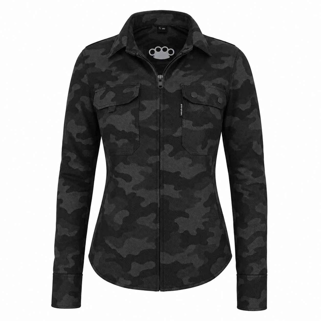 FlexGuard® Air Mesh Ladies Armored Riding Shirt Camo Edition